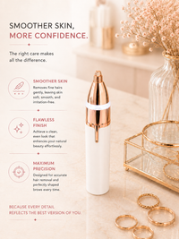 Yurelia Flawless Brow Trimmer smoother skin more confidence